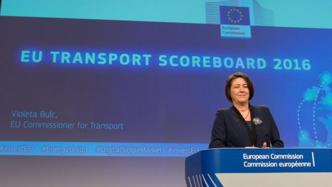 Violeta Bulc, comisar european pentru transporturi. (Sursa foto: Comisia Europeană)